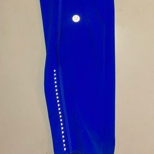 lululemon swift speed leggings size 8 cerulean blue